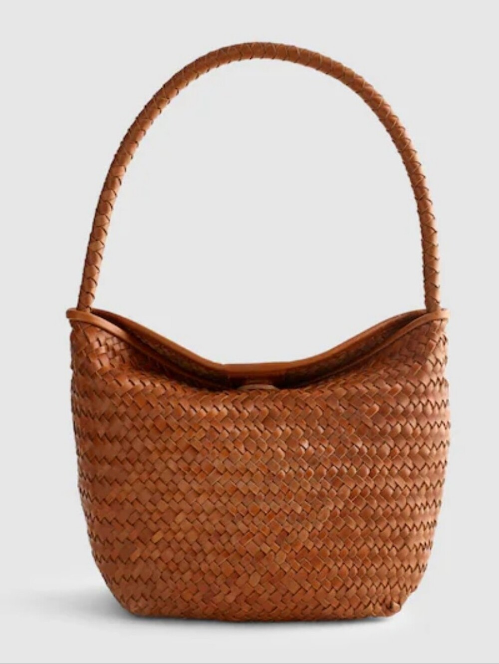 Madewell The Signature Woven Shoulder Bag In Burnt Siena